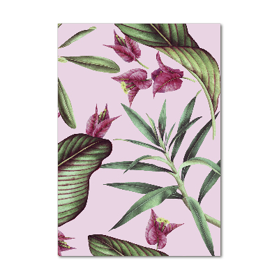 Acrylbild vertikal Hawaiianisches Muster