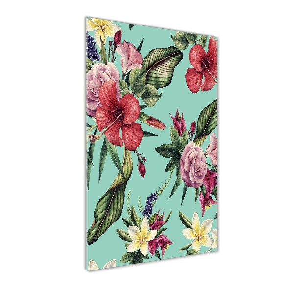 Bild auf Acrylglas vertikal Hawaiianisches Muster