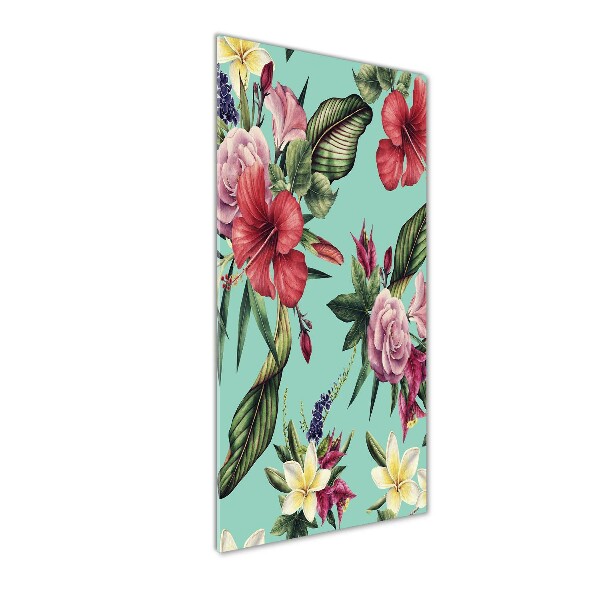 Bild auf Acrylglas vertikal Hawaiianisches Muster