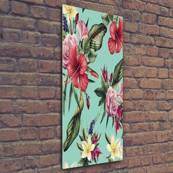 Bild auf Acrylglas vertikal Hawaiianisches Muster