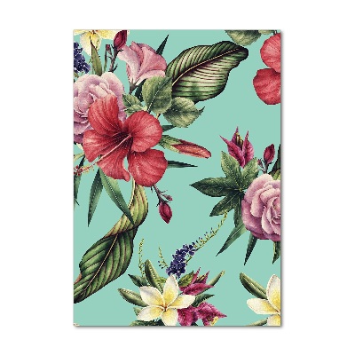 Bild auf Acrylglas vertikal Hawaiianisches Muster