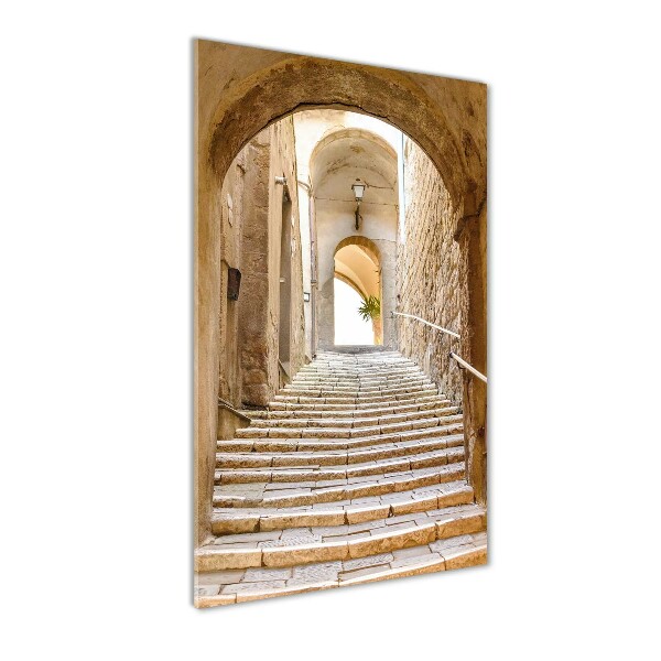 Modernes Acrylbild vertikal Enge Straßen