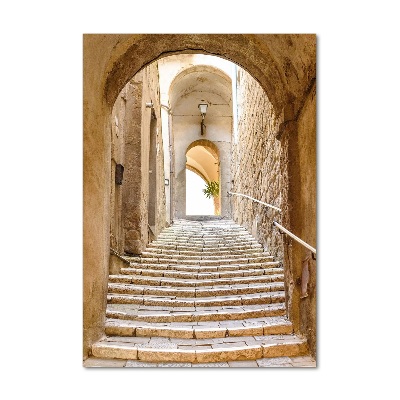 Modernes Acrylbild vertikal Enge Straßen