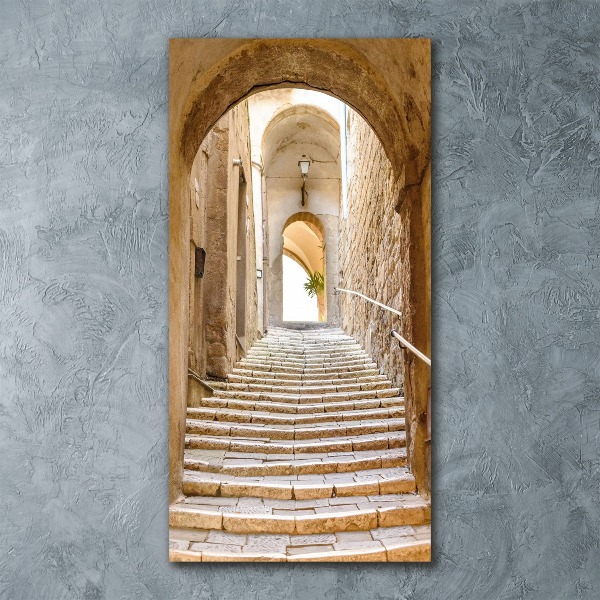 Modernes Acrylbild vertikal Enge Straßen