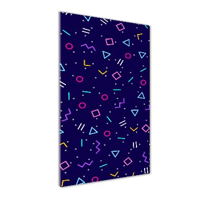 Acrylbild vertikal Geometrischer Hintergrund