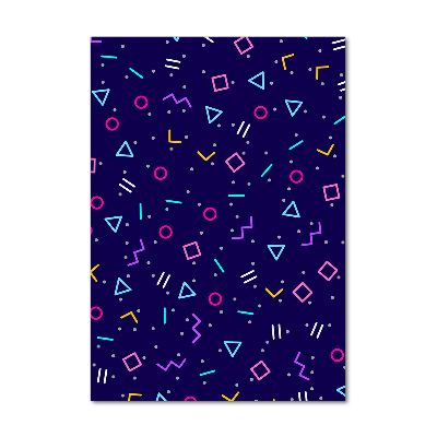 Acrylbild vertikal Geometrischer Hintergrund