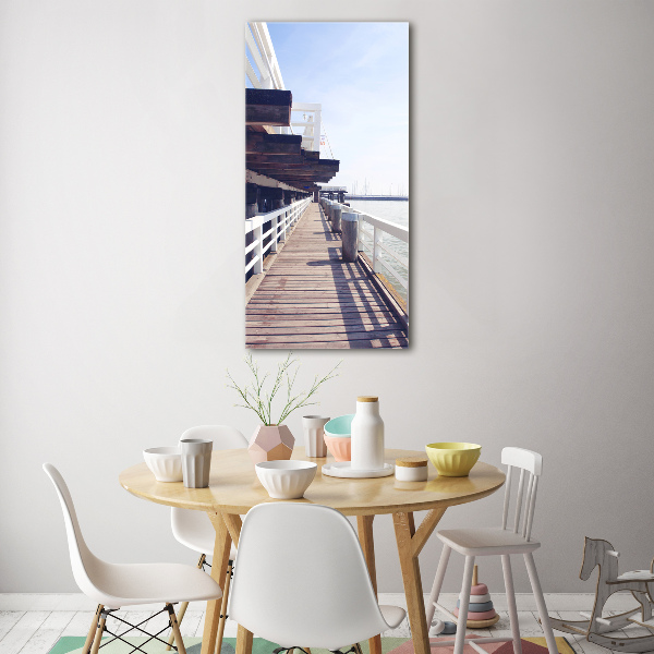 Acrylbild vertikal Pier in Sopot