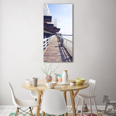 Acrylbild vertikal Pier in Sopot