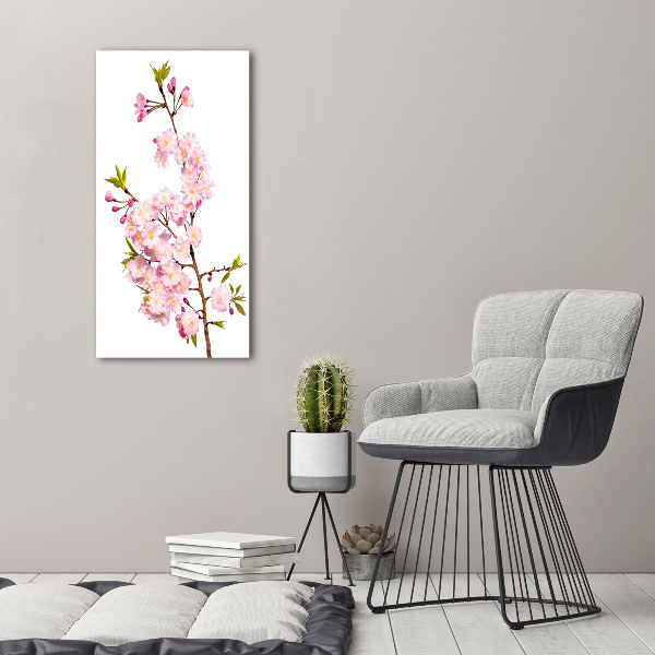 Plexiglasbilder vertikal Kirschblüten