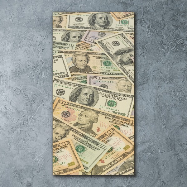 Plexiglasbilder vertikal Dollar-Banknoten