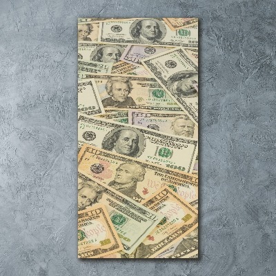 Plexiglasbilder vertikal Dollar-Banknoten