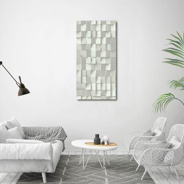 Modernes Acrylbild vertikal Geometrisches Muster
