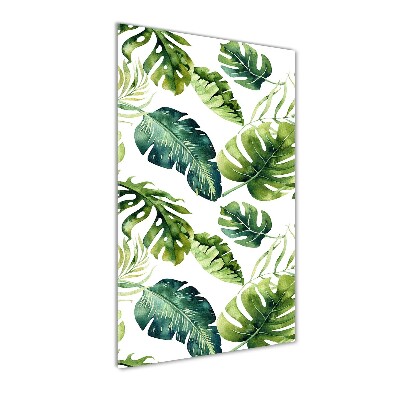 Bild auf Acrylglas vertikal Tropische Blätter