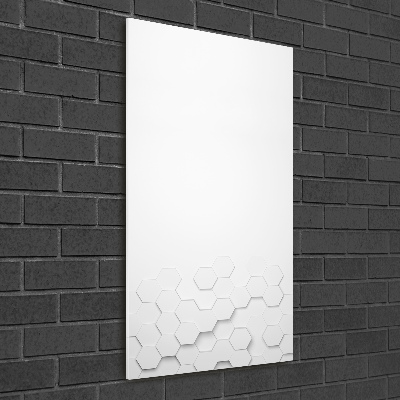 Modernes Acrylbild vertikal Sechsecke Hintergrund