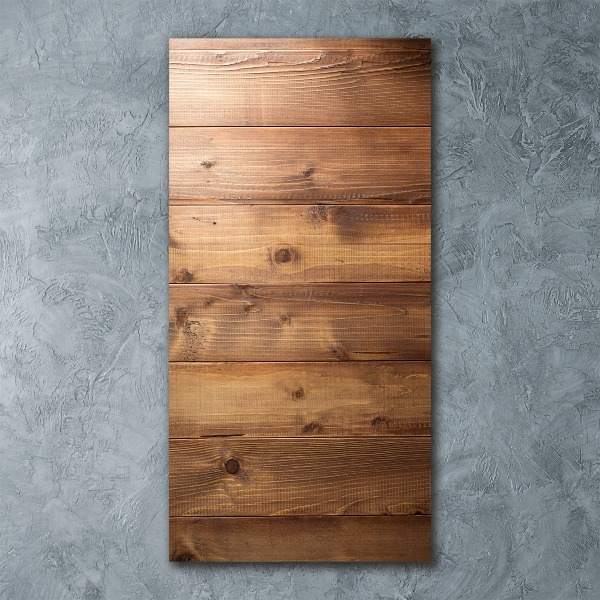 Modernes Acrylbild vertikal Holzhintergrund