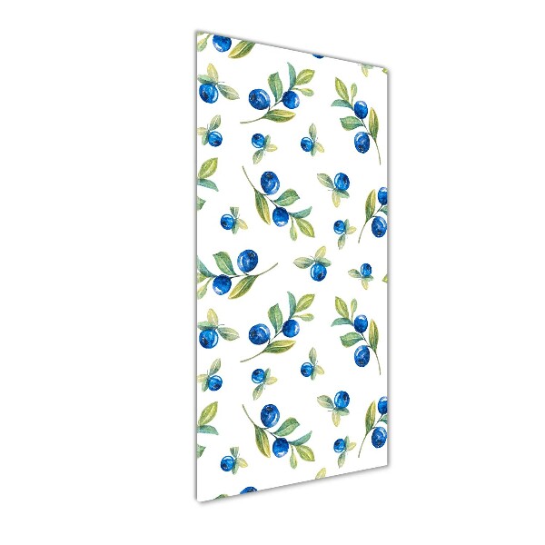 Modernes Acrylbild vertikal Beeren