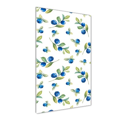 Modernes Acrylbild vertikal Beeren