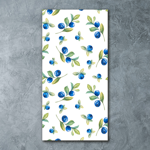 Modernes Acrylbild vertikal Beeren