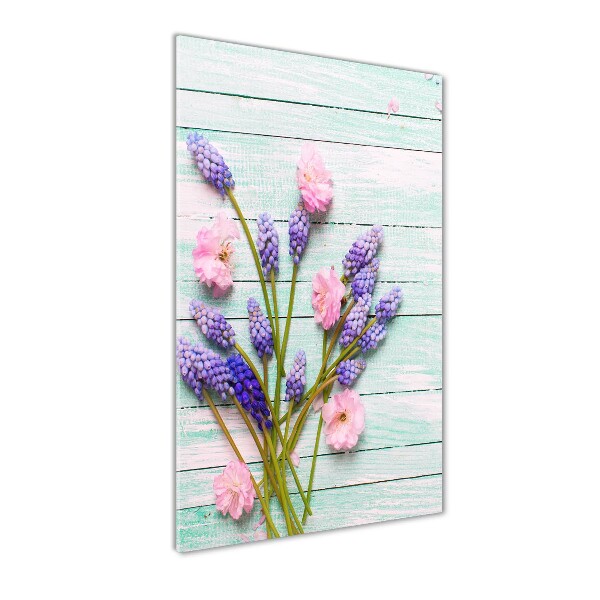 Plexiglasbilder vertikal Traubenhyazinthe