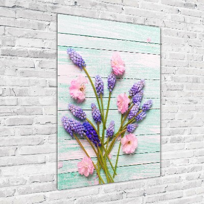 Plexiglasbilder vertikal Traubenhyazinthe