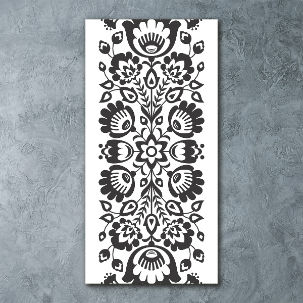 Bild auf Acrylglas vertikal Volksmuster