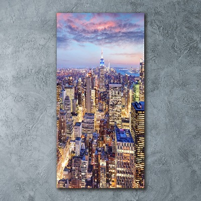 Acrylbild vertikal New York