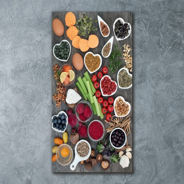 Acrylbild vertikal Gesunde Ernährung