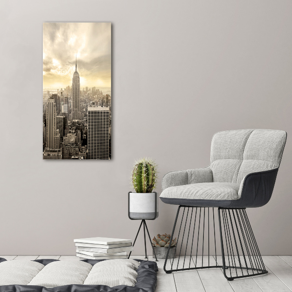 Modernes Acrylbild vertikal Manhattan, New York