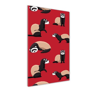 Acrylbild vertikal Frettchen