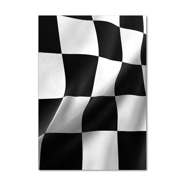 Acrylbild vertikal Zielflagge