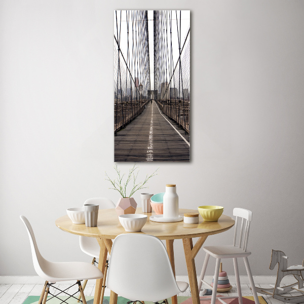 Plexiglasbilder vertikal Brooklyn Bridge