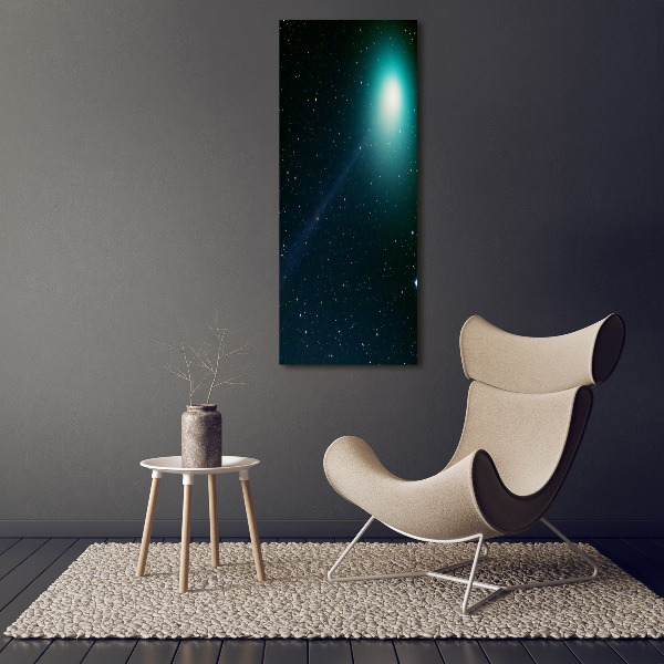 Modernes Acrylbild vertikal Galaxis