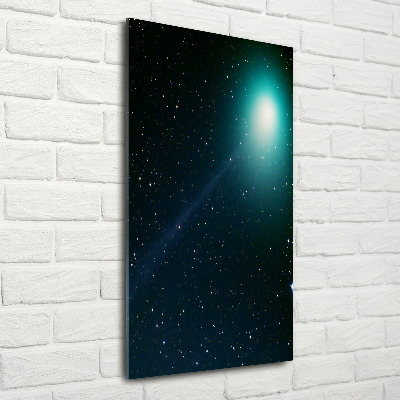 Modernes Acrylbild vertikal Galaxis