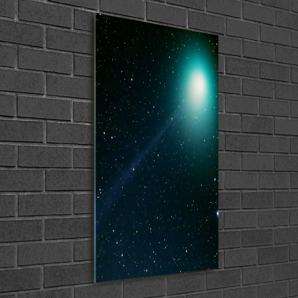 Modernes Acrylbild vertikal Galaxis