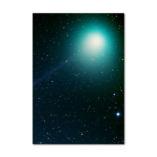 Modernes Acrylbild vertikal Galaxis