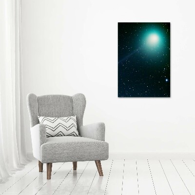 Modernes Acrylbild vertikal Galaxis