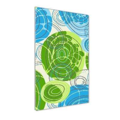 Acrylbild vertikal Abstraktion