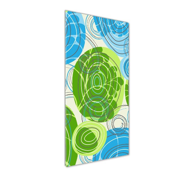 Acrylbild vertikal Abstraktion