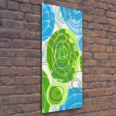 Acrylbild vertikal Abstraktion