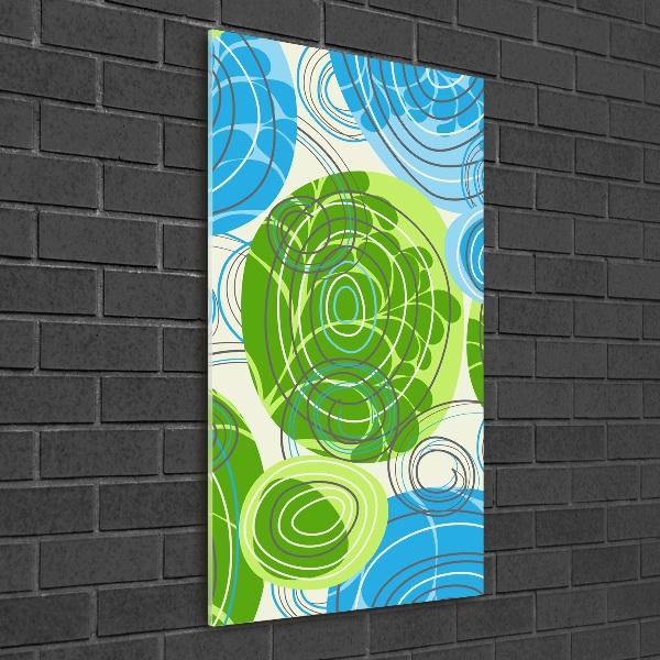 Acrylbild vertikal Abstraktion