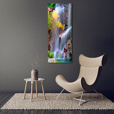 Acrylbild vertikal Wasserfall