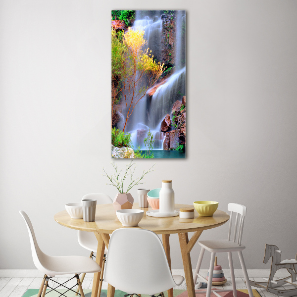 Acrylbild vertikal Wasserfall