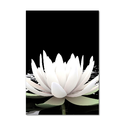 Acrylbild vertikal Lotosblume