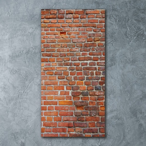 Plexiglasbilder vertikal Ziegelmauer