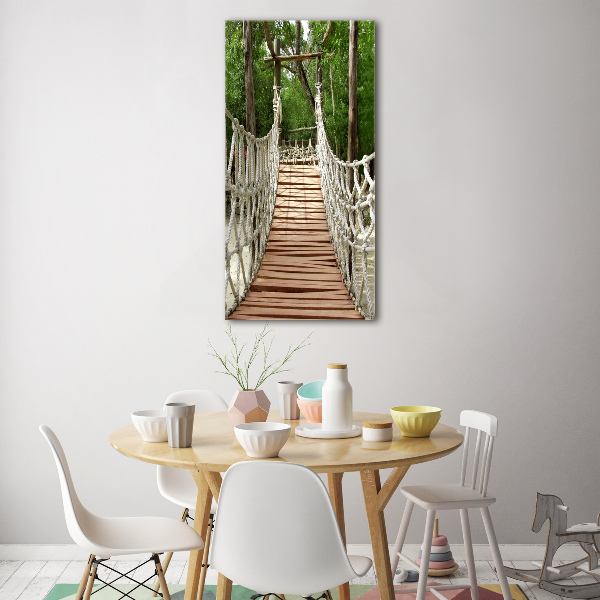 Bild auf Acrylglas vertikal Seilbrücke