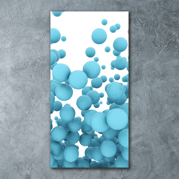 Modernes Acrylbild vertikal Abstrakte Sphären