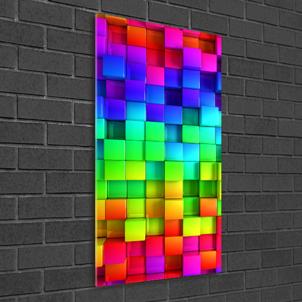 Acrylbild vertikal Bunte Schachteln