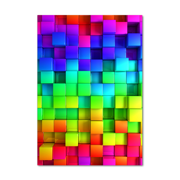 Acrylbild vertikal Bunte Schachteln