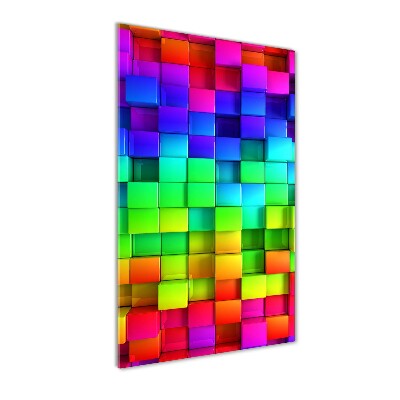 Acrylbild vertikal Bunte Schachteln