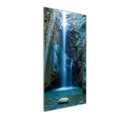 Bild auf Acrylglas vertikal Wasserfall
